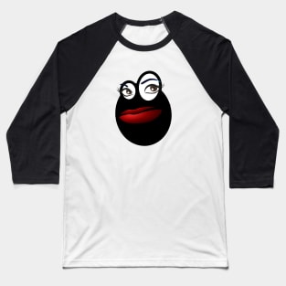 Emoji Funky Portrait Baseball T-Shirt